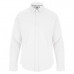 Mens White Shirts Long Sleeve Oxford Cotton Slim Fit Smart Business Button Down