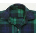 Plaid Dress Shirt Medium Cotton Long Sleeve Button Up Top Green Black Mans 1-278