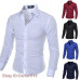 Men's Luxury Casual Formal Shirt Long Sleeve Slim Fit Business Dress Shirts Tops