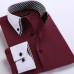 New Mens Dress Shirts Formal Solid Luxury Business Designer Long Sleeves Shirts