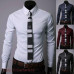 Men's Luxury Casual Formal Shirt Long Sleeve Slim Fit Business Dress Shirts Tops