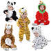  Kids Winter Warm Onsies 2in1 Toddlers Unisex Cute Hooded Baby Soft PJs UK Size