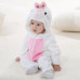  Kids Winter Warm Onsies 2in1 Toddlers Unisex Cute Hooded Baby Soft PJs UK Size