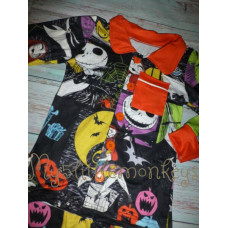 NEW Boutique Nightmare Before Christmas Jack Skellington Boys Pajamas 