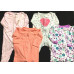 Baby Girls 3-6 Month Sleepers/ Pajamas Zip Up Closed Toe Sleepwear Lot Of 4