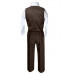 INFANT TODDLER BOYS EASTER FORMAL WEDDING PARTY VEST SETS SUITS DARK BROWN S-7