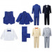 Kids Baby Boys 5 Piece Tuxedo Suits For Wedding Set Formal Dress Baptism Outfits