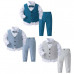 Baby Boys 4 Piece Outfit Gentleman Tuxedo Suit Formal Occasions Party Suits Set