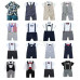 Baby Boy Wedding Party Tuxedo Suits Bowtie Romper One-Piece Outfit 0-24M NEWBORN