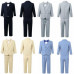 5 Piece Baby Boys Suit Set Kids Blazer Pants Outfit Casual Wedding Party Clothes