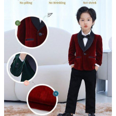 Jacket Pants Photograph Dress Suit Children Performance Party Costume