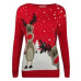 Ladies Womens Girls Xmas Christmas Novelty Jumper Sweater Rudolph Top Plus 8-24