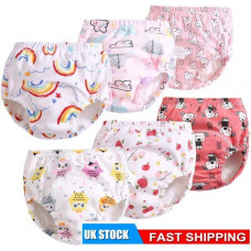 Baby Infant Waterproof Reusable Cotton Kids Potty Training Pants Nappy Boy Girls